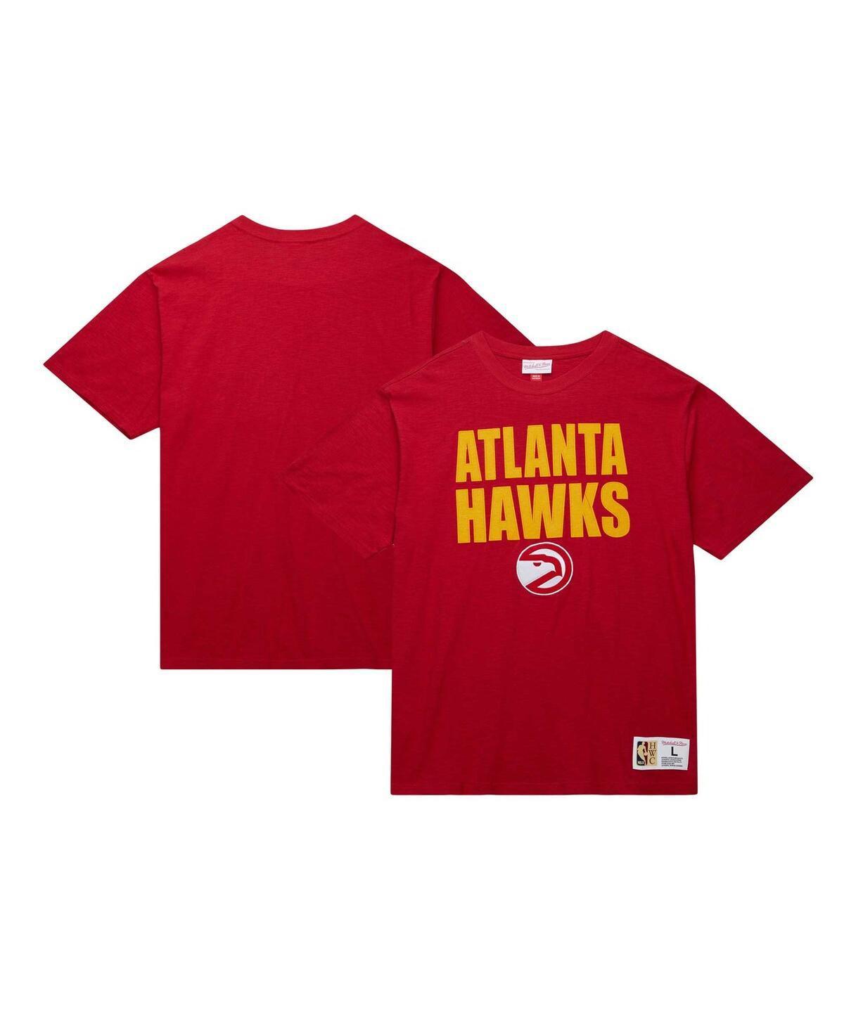 Men's Mitchell & Ness Red Atlanta Hawks Hardwood Classics Legendary Slub T-Shirt, Size: XL Product Image