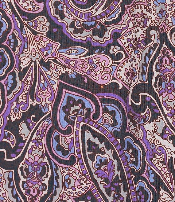 Cremieux Premium Denim Big & Tall Paisley Print Short Sleeve Woven Shirt Product Image