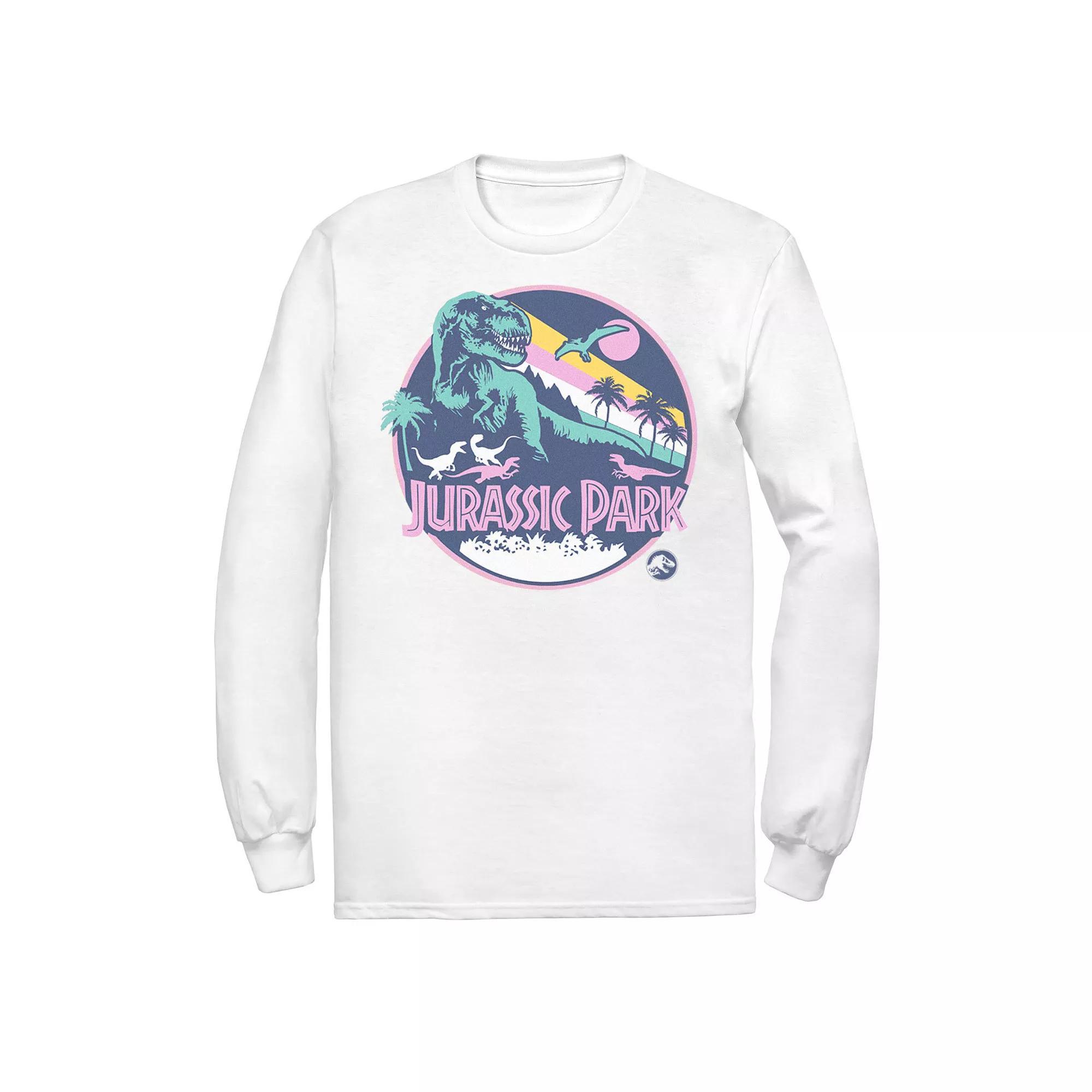 Men's Jurassic Park Retro Rex Scene Tee, Size: XL, Athletic Grey Product Image