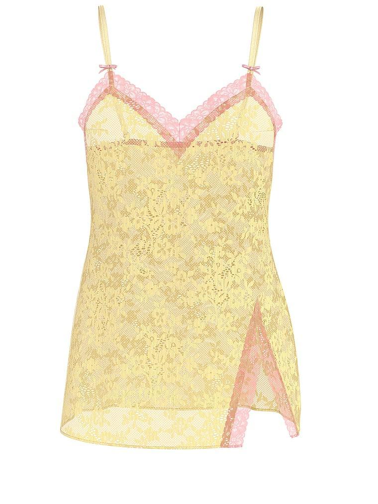 Tease Lace Mini Slip Dress Product Image