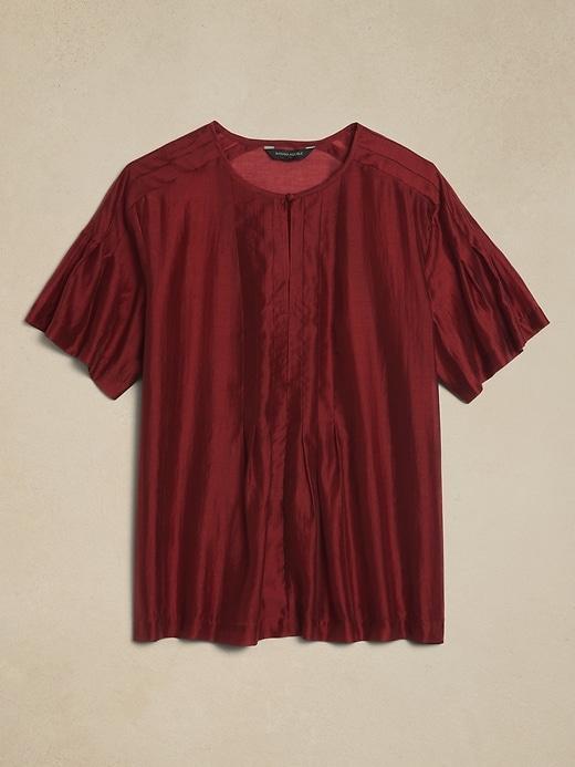 Pleated Placket Blouse Product Image