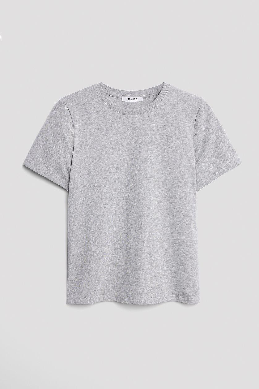 Round Neck Cotton T-Shirt Product Image