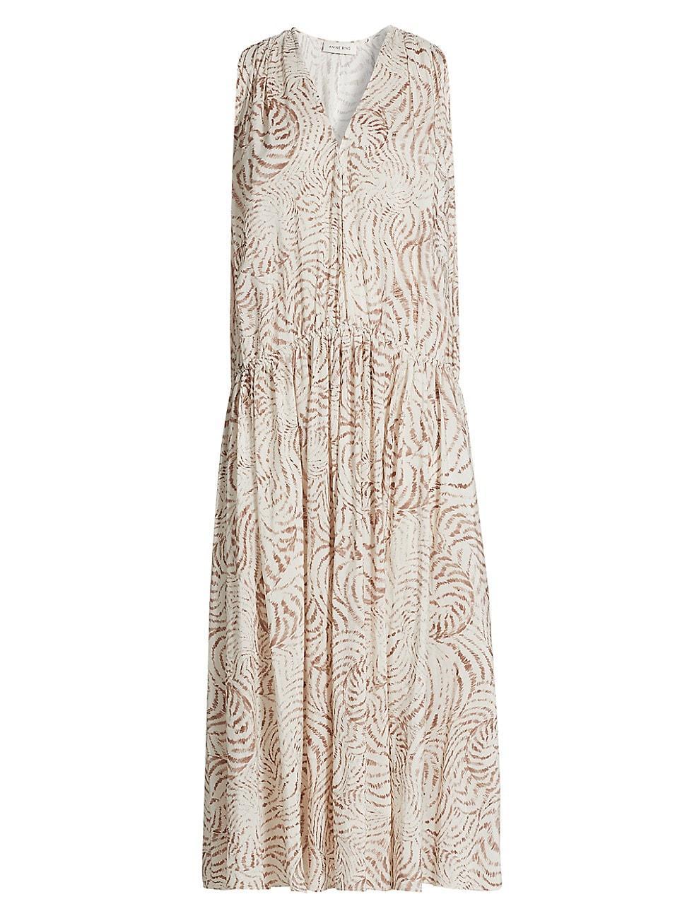 Womens Mia Seashell Sleeveless Midi-Dress Product Image