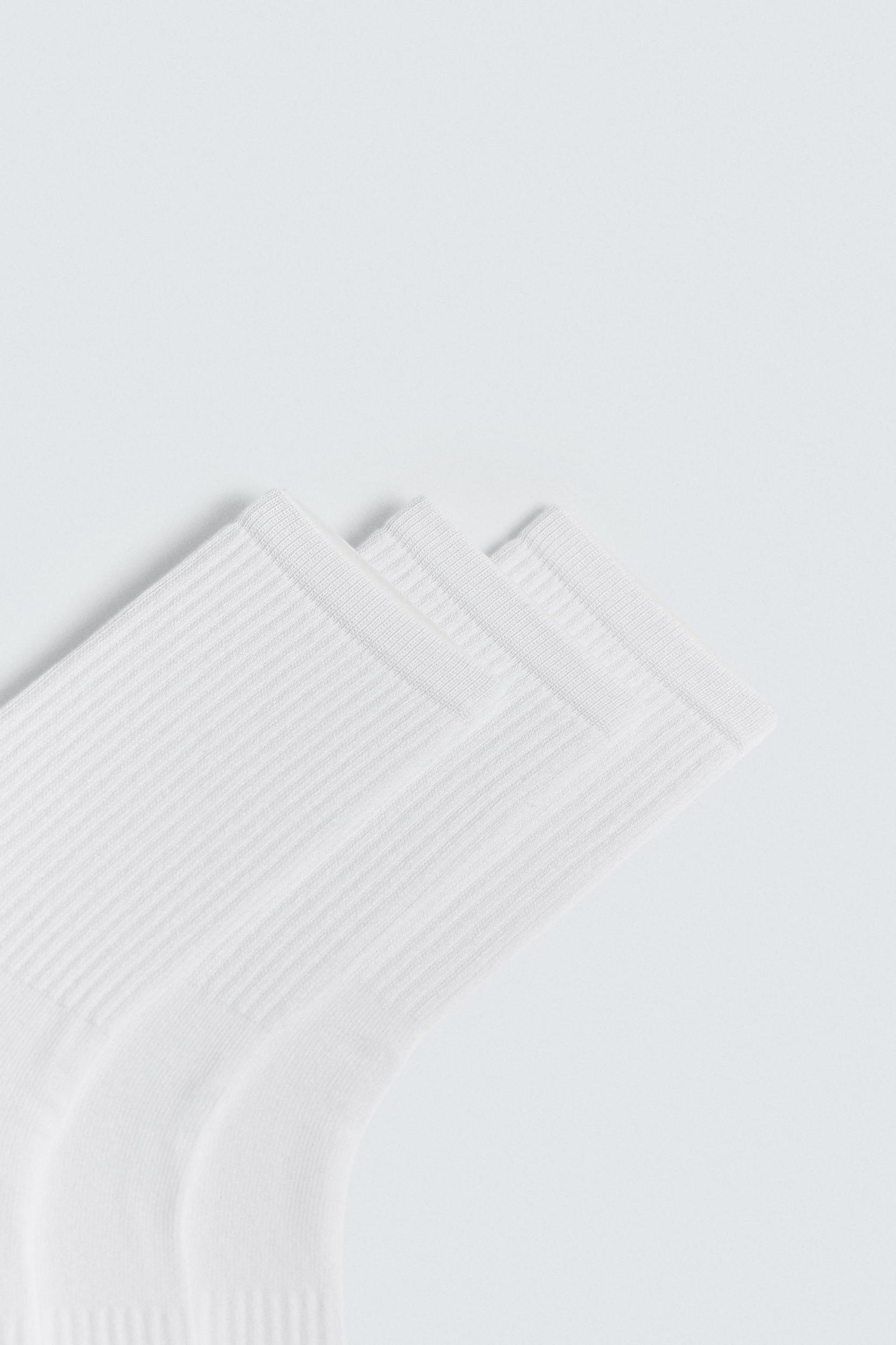 THREE-PACK OF BASIC RIBBED SOCKS Product Image