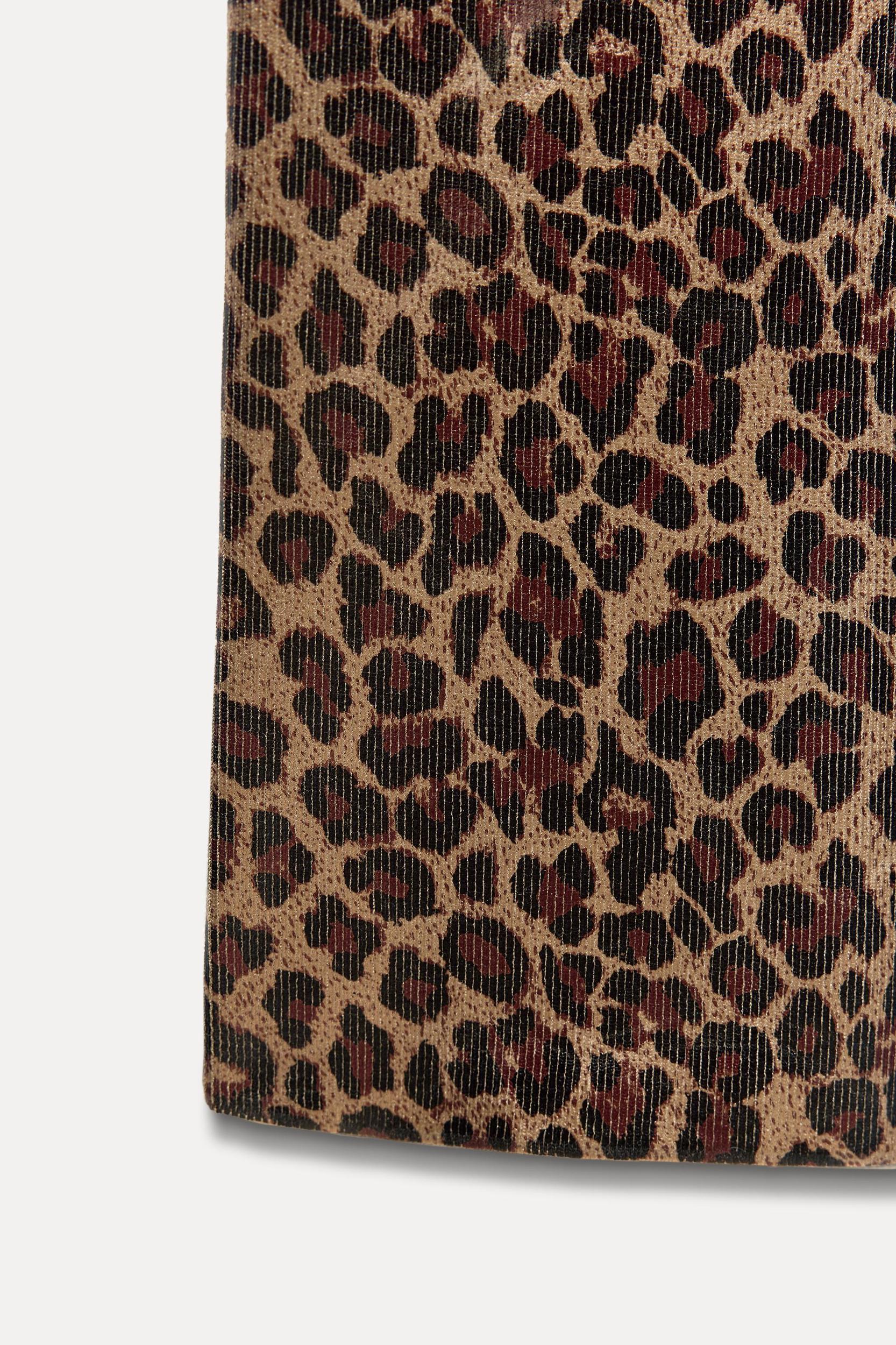 ANIMAL PRINT KNIT FOIL DRESS Product Image