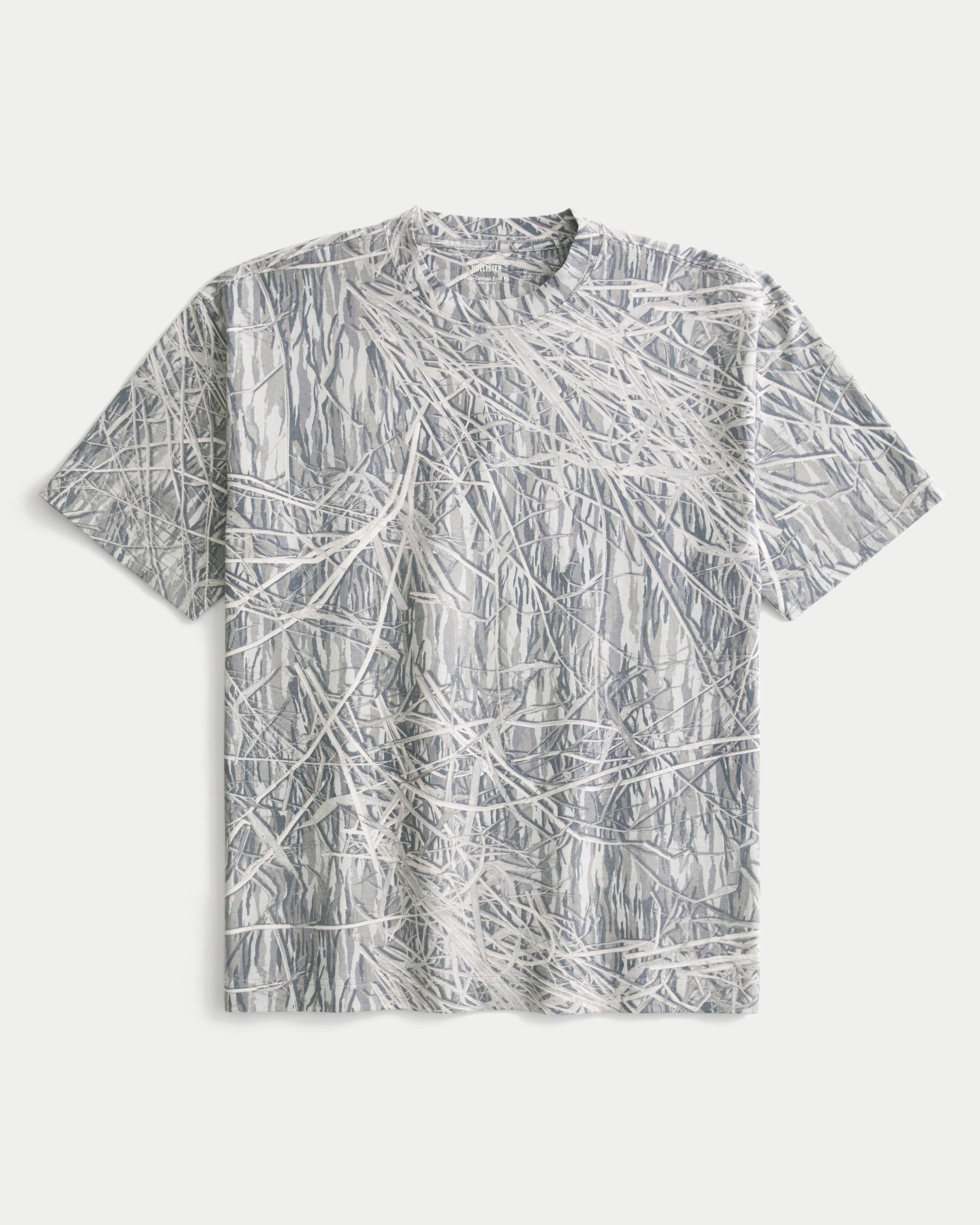 Boxy Heavyweight Washed Cotton Crew T-Shirt Product Image