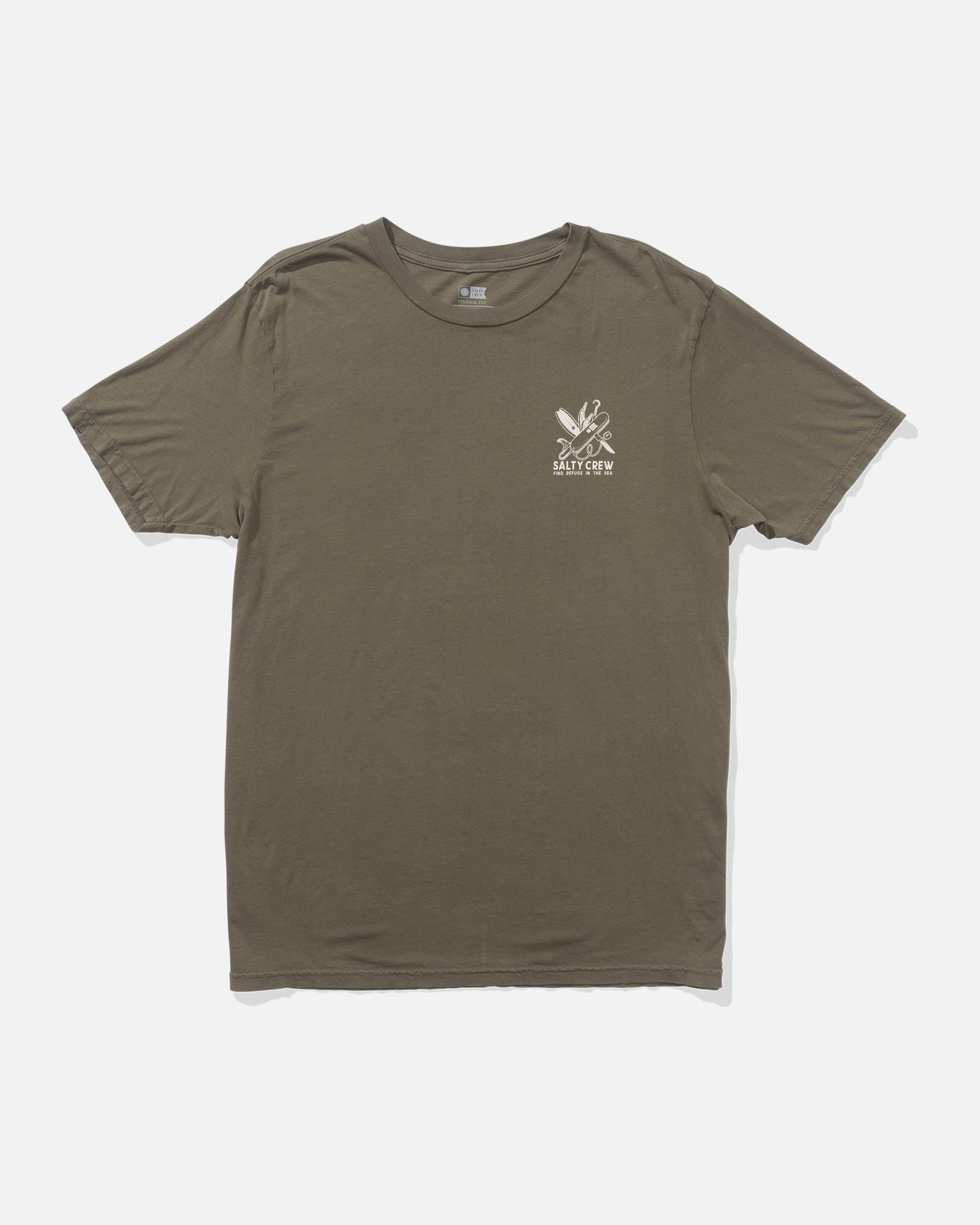 Pocket Knife Vintage Tee - Dusty Olive Male Product Image