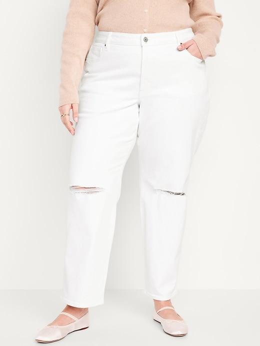 High-Waisted OG Loose Ripped Jeans Product Image