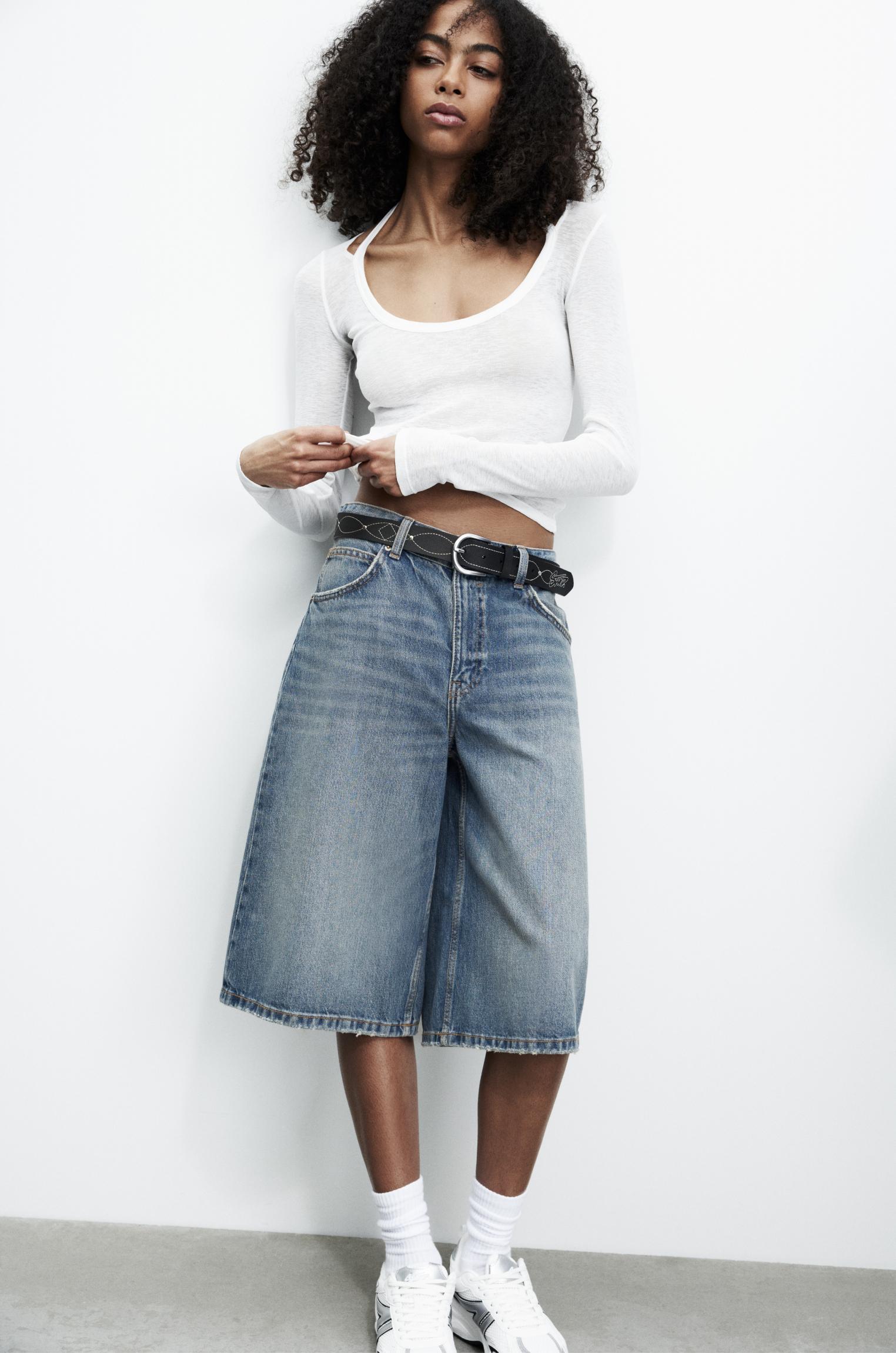 Double long sleeve strappy top Product Image