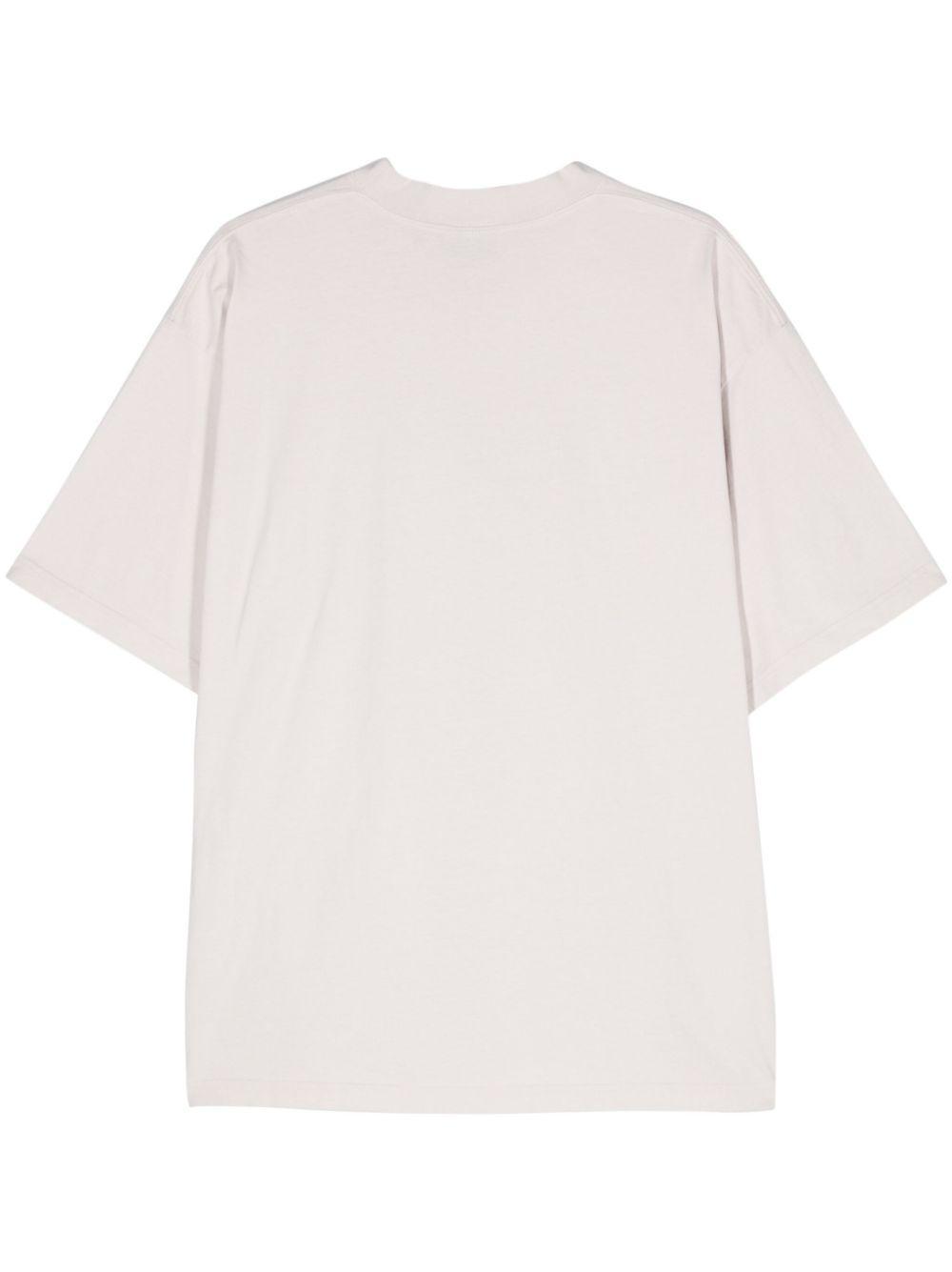 reflective-logo cotton T-shirt Product Image