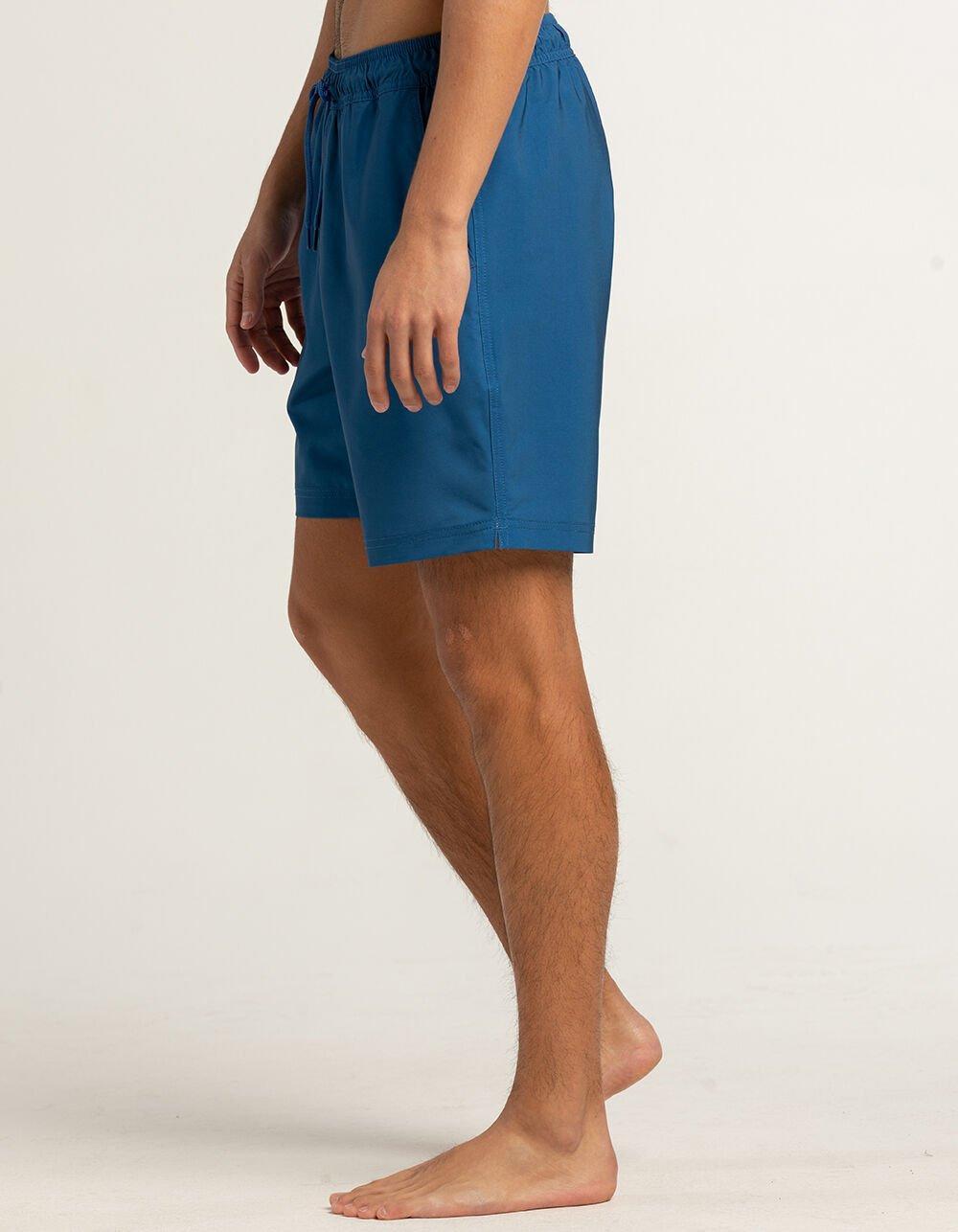 BLUE CROWN Tiburon Color Changing Mens 7" Swim Shorts - ROYAL Product Image