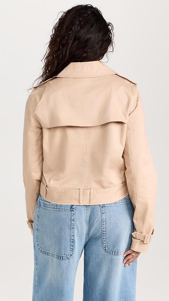 Good American Chino Crop Trench Coat | Shopbop Product Image