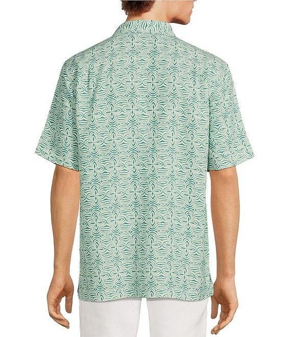 Caribbean Big & Tall Batik Print Short Sleeve Woven Shirt Product Image