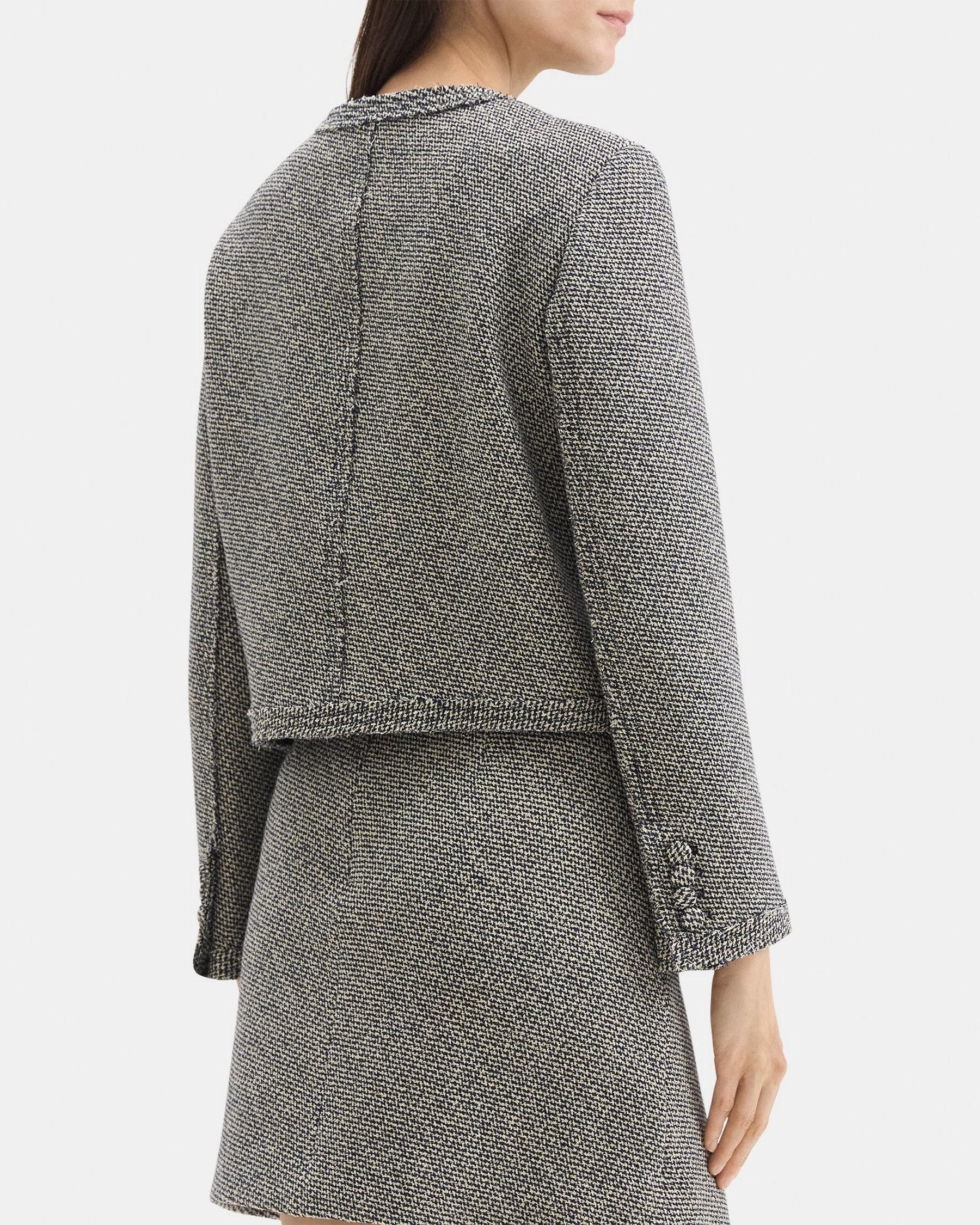 Cropped Jacket in Tweed Product Image