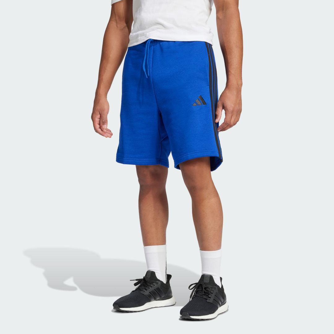 Men's adidas Essentials 3-Stripes Fleece Sportswear Shorts, Size: Medium, Black Product Image