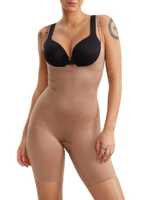 Spanx Thinstincts 2.0 Open Bust Mid Thigh Bodysuit Product Image