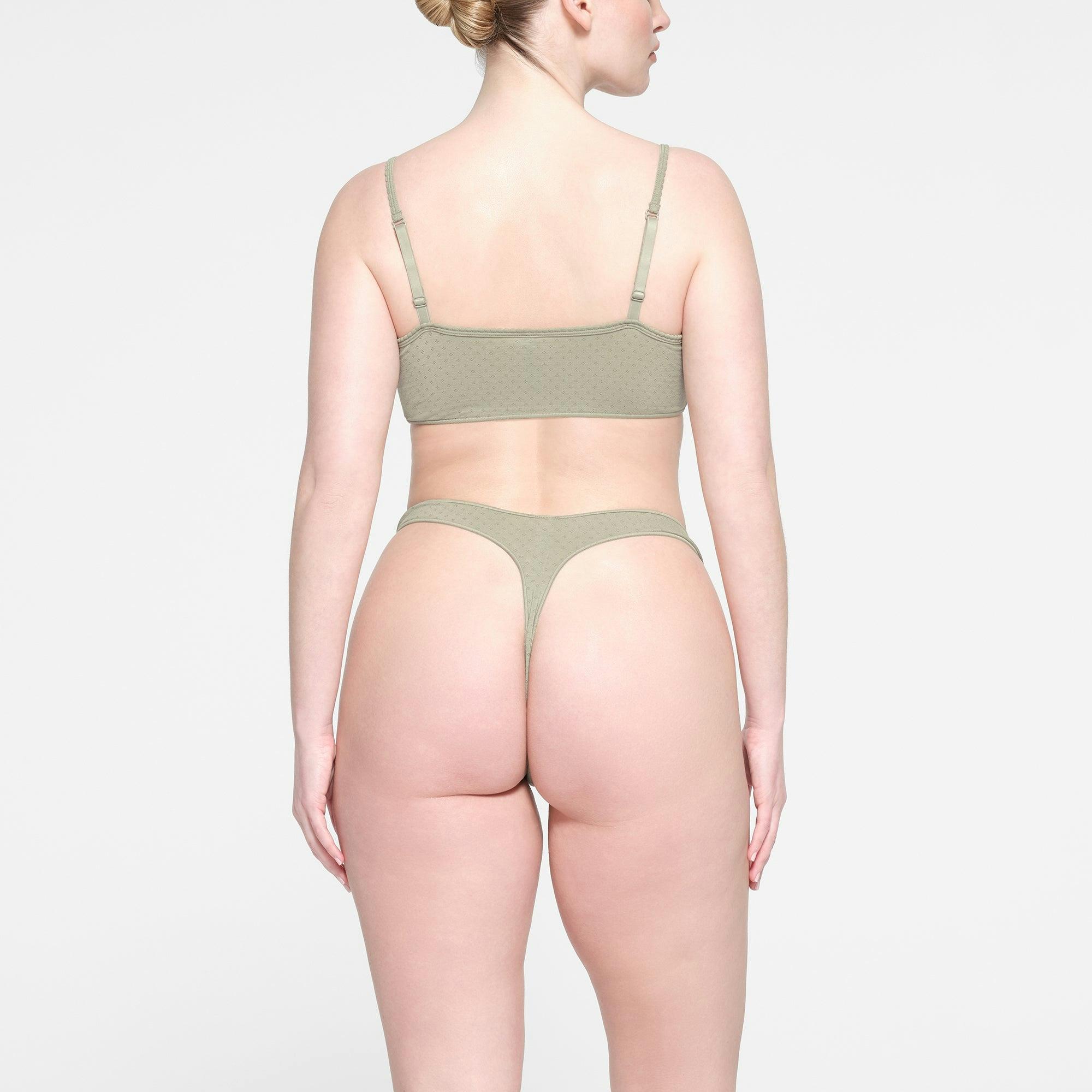 MICRO POINTELLE SCOOP BRALETTE | TALC Product Image