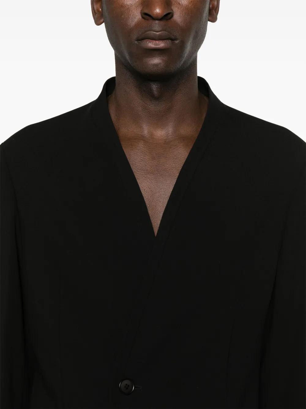 single-breasted virgin wool suit Product Image