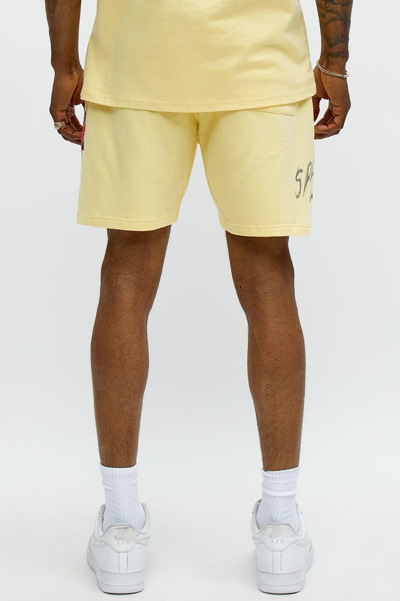 Dodge Hellcat Speed Sweatshorts - Tan Male Product Image