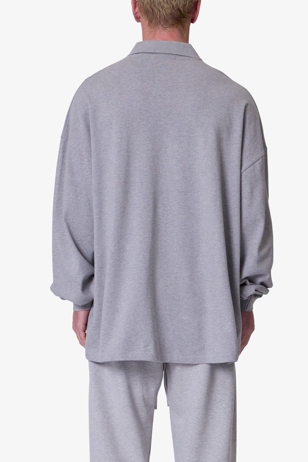 Every Day L/S Polo - Marled Grey Product Image