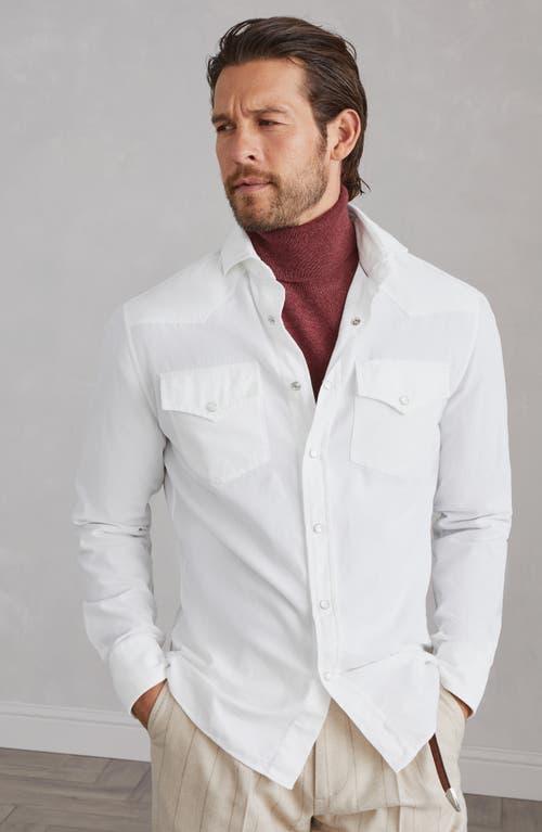 BRUNELLO CUCINELLI Easy Fit Shirt In White Product Image