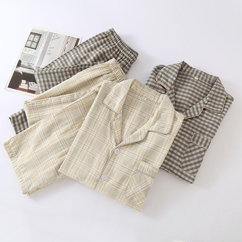 Plaid Pajama Set Product Image