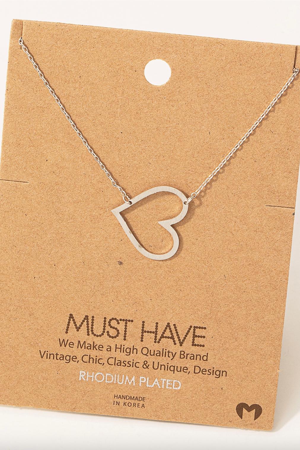 Heart Dangle Necklace Product Image
