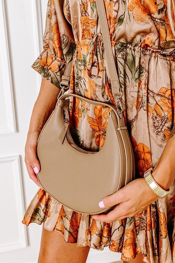 Chic Moment Faux Leather Purse In Mocha Product Image