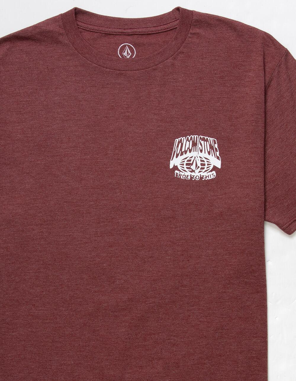 VOLCOM Burner Mens Tee - BURGUNDY Product Image
