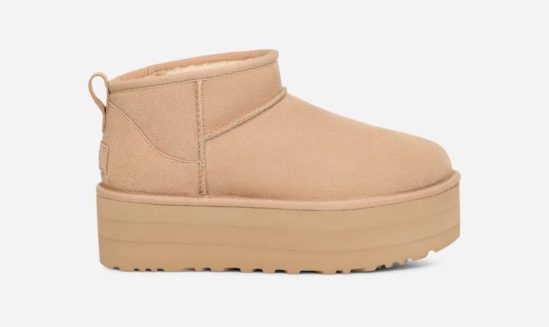 UGG Classic Ultra Mini Platform Suede Booties Product Image