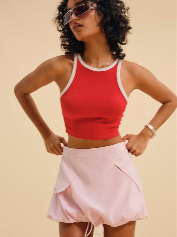 Elanah Mini Skirt — Pink Product Image