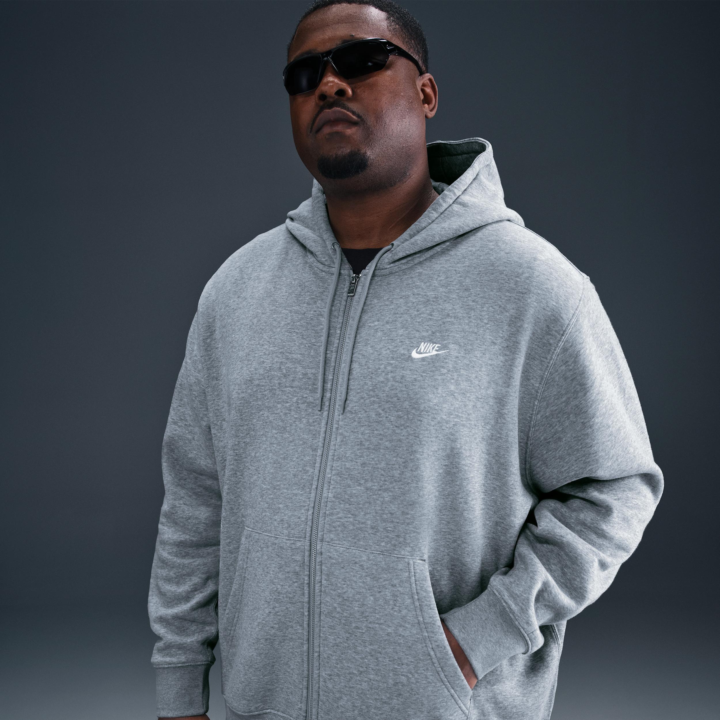 Nike Men's Club Full-Zip Fleece Hoodie Product Image