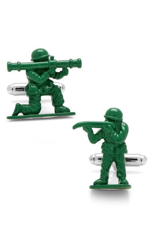 Men's Cuff Links, Inc. Army Men Cuff Links, Green Product Image