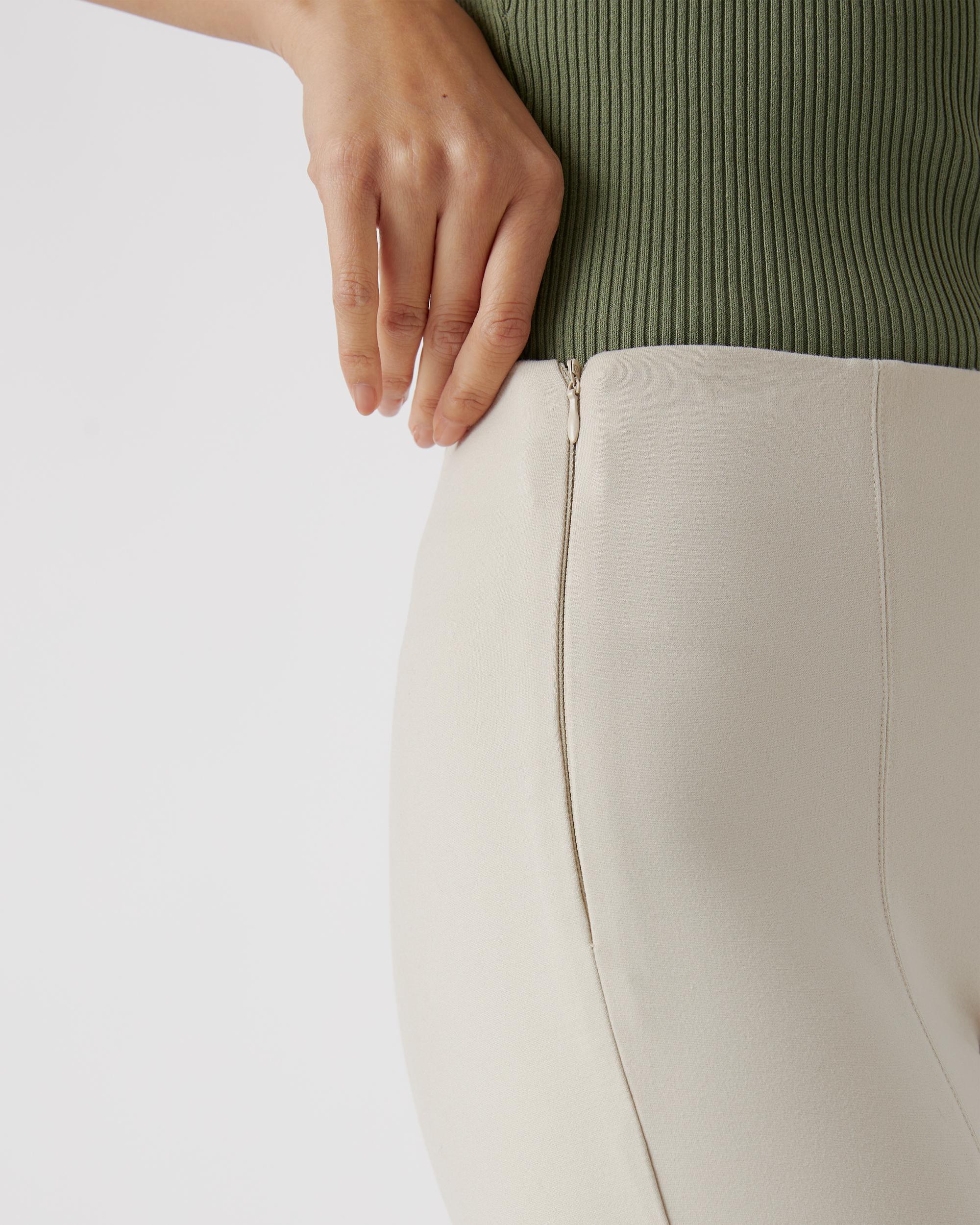 Quince | Women's Ultra-Stretch Ponte Pintuck Ankle Pants Rayon Product Image