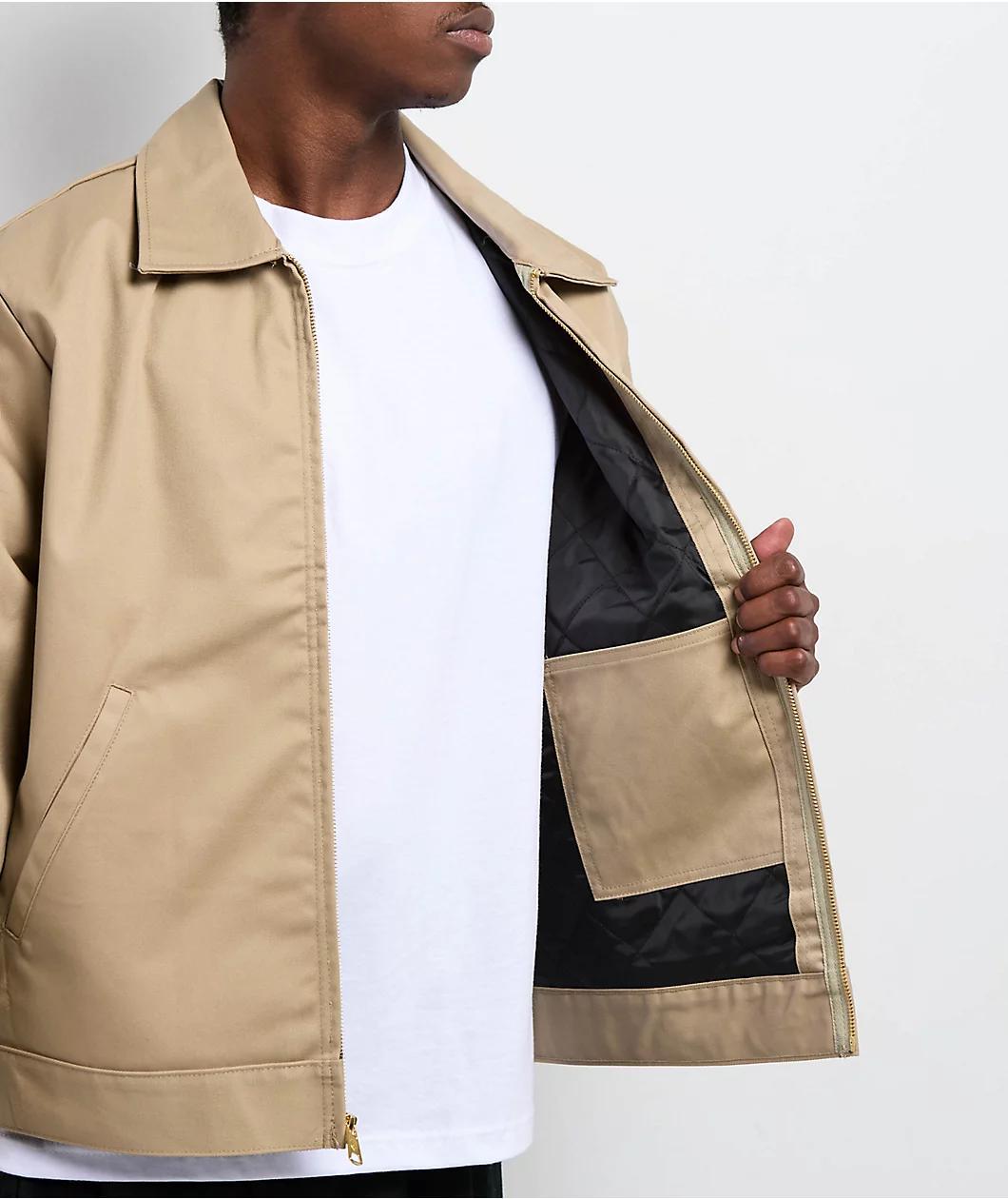 Dickies Insulated Eisenhower Khaki Work Jacket Product Image