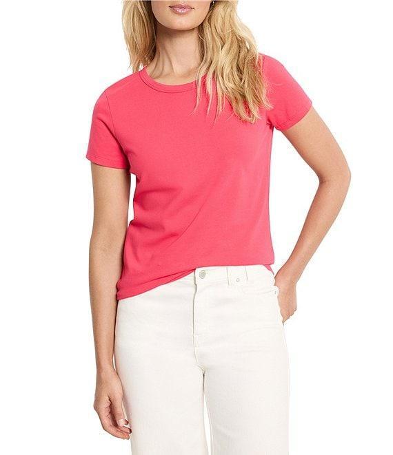 NIC + ZOE Perfect Knit Crew Neck Short Sleeve T-Shirt Product Image