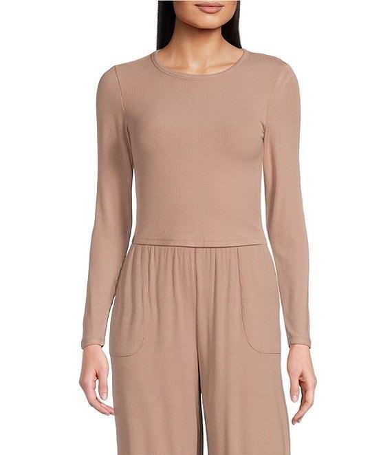 Barefoot Dreams Malibu Collection® Ultra Soft Rib Coordinating Long Sleeve Top Product Image