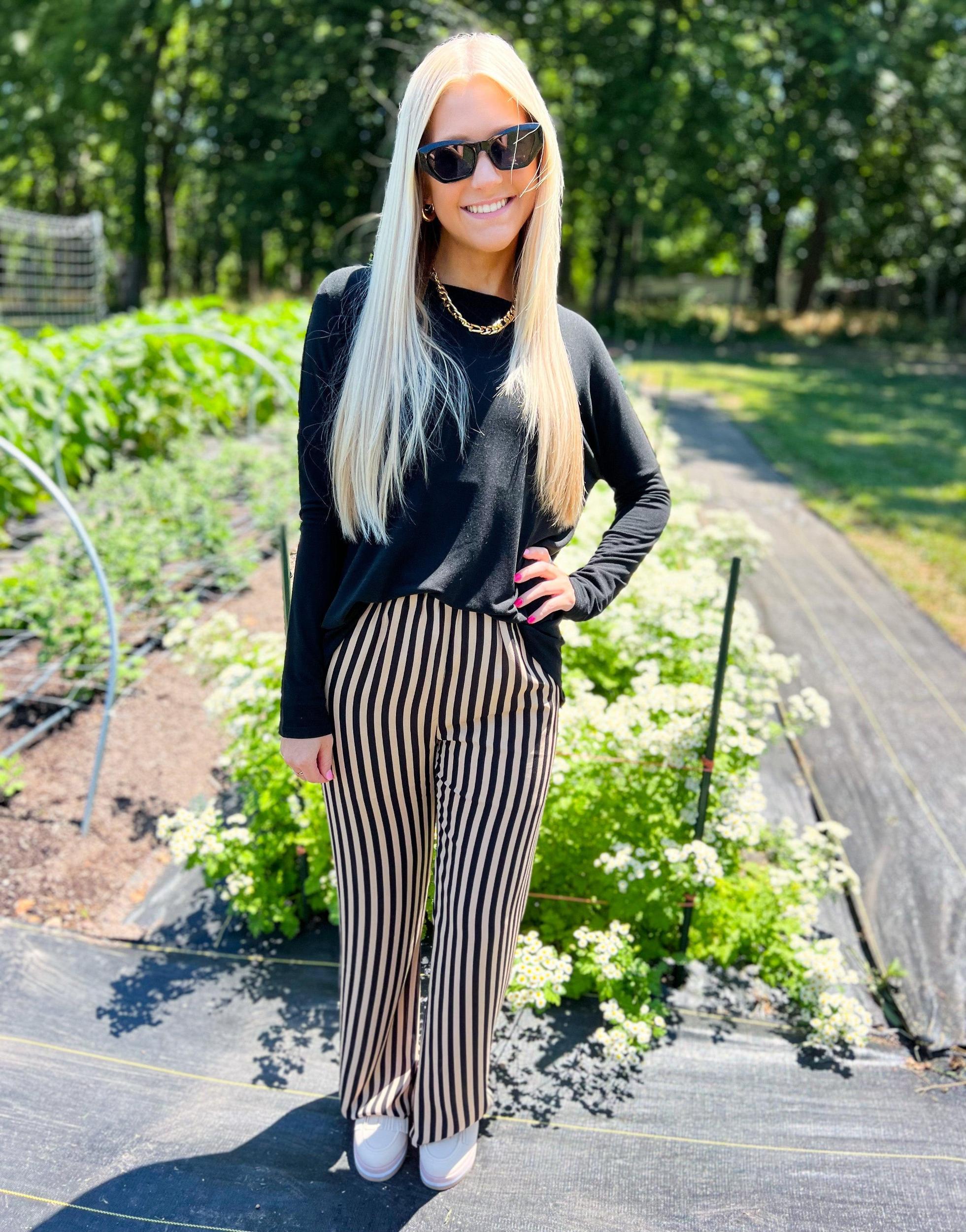 Toffee Nut Stripe Pants Product Image