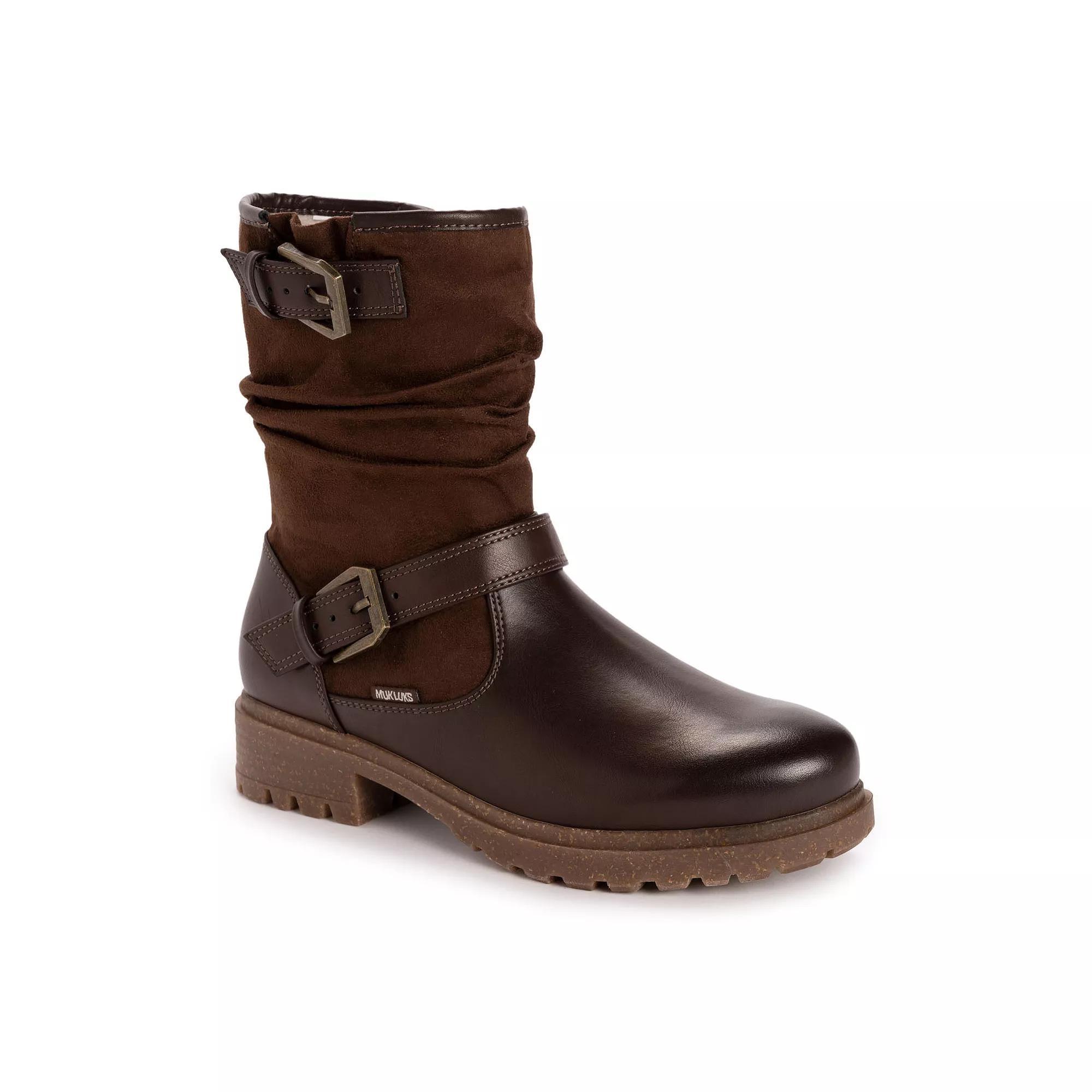 MUK LUKS Scarlett Women's Sabrina Boots, Size: 7.5, Brown Product Image