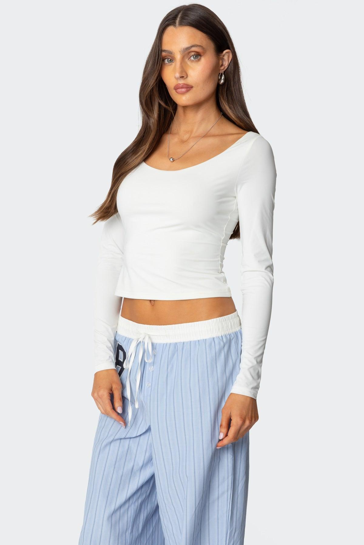 Millicent Wide Scoop Neck Top Product Image