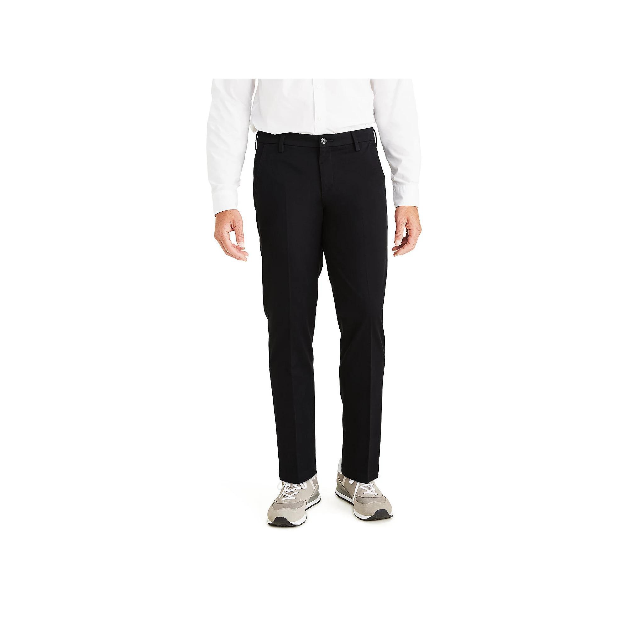 Men's Dockers® Workday Slim-Fit Smart 360 FLEX Khaki Pants, Size: 33X30, Black Product Image