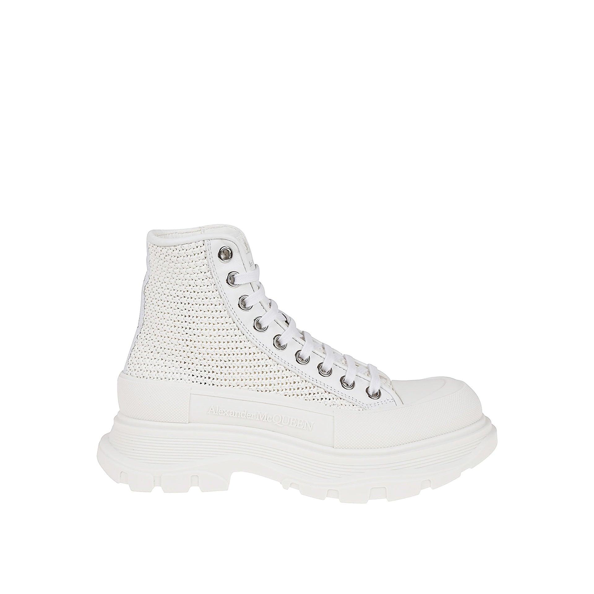 ALEXANDER MCQUEEN Tread Slick Boot In White Product Image