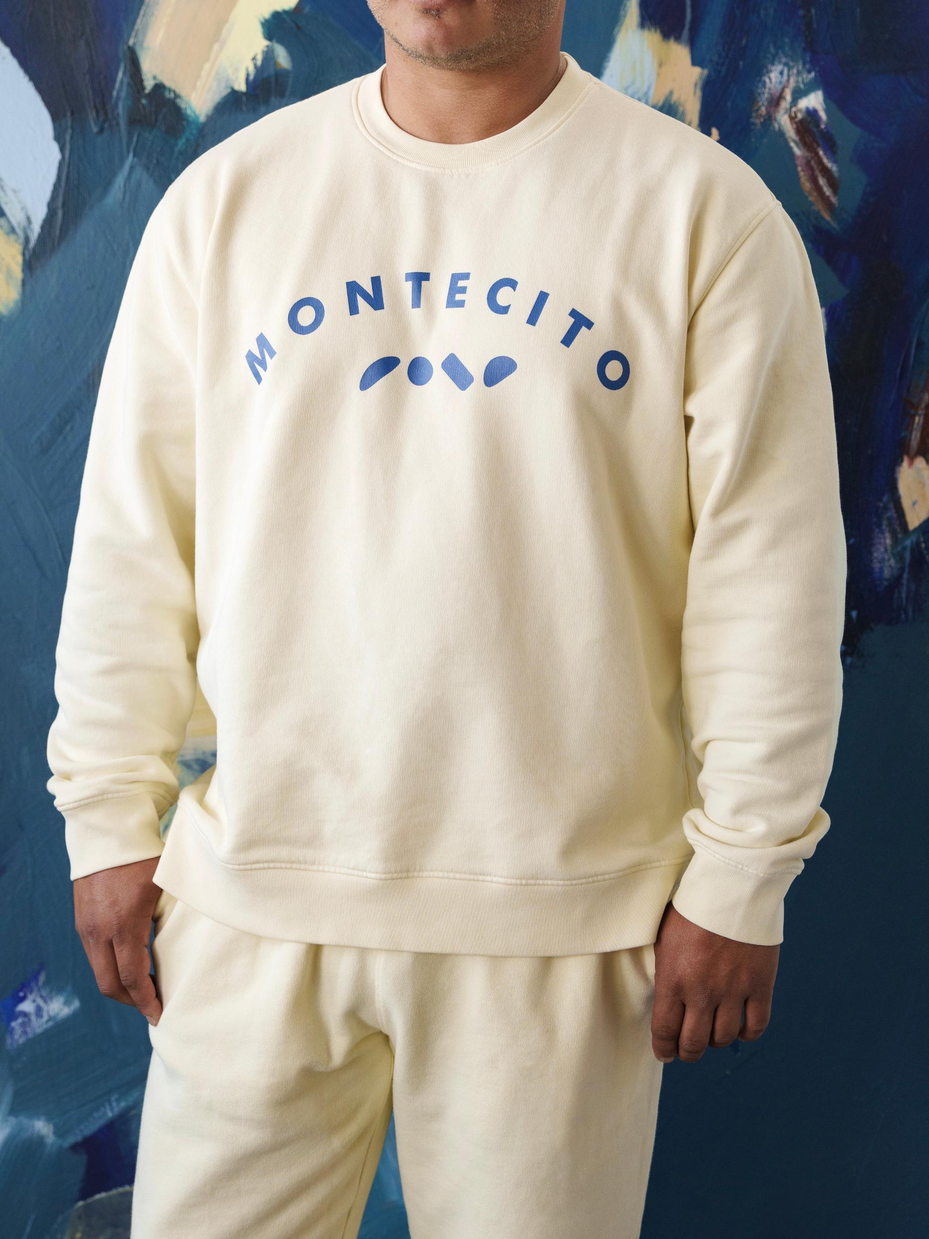 Men's Organic Fleece Graphic Classic Neck Sweatshirt Male Product Image