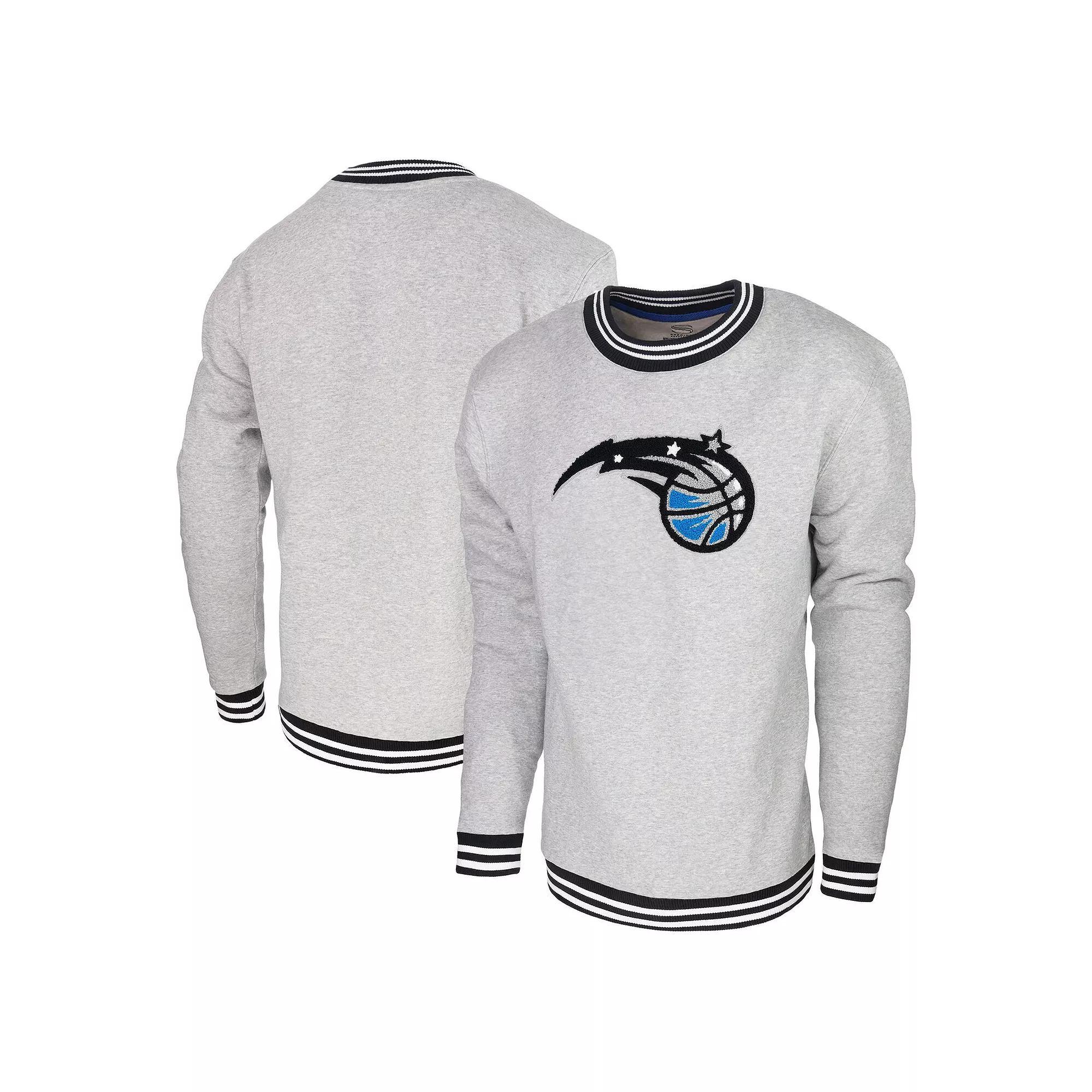 Men's Stadium Essentials  Heather Gray Orlando Magic Club Level Pullover Sweatshirt, Size: 2XL, Mag Grey Product Image