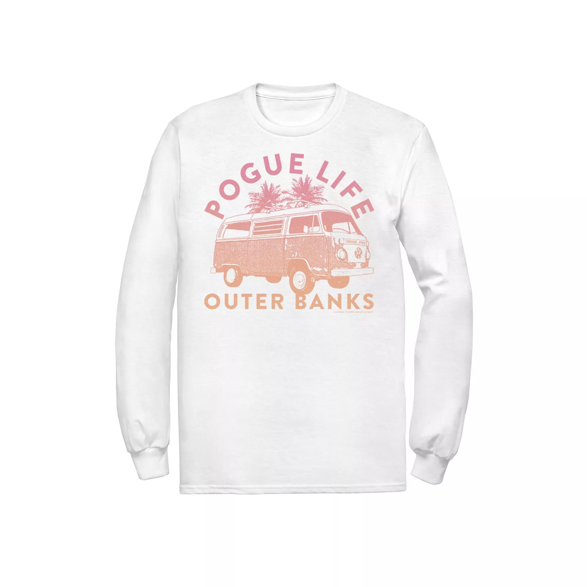 Men's Outer Banks Pogue Life Van Gradient Tee, Boy's, Size: Small, White Product Image