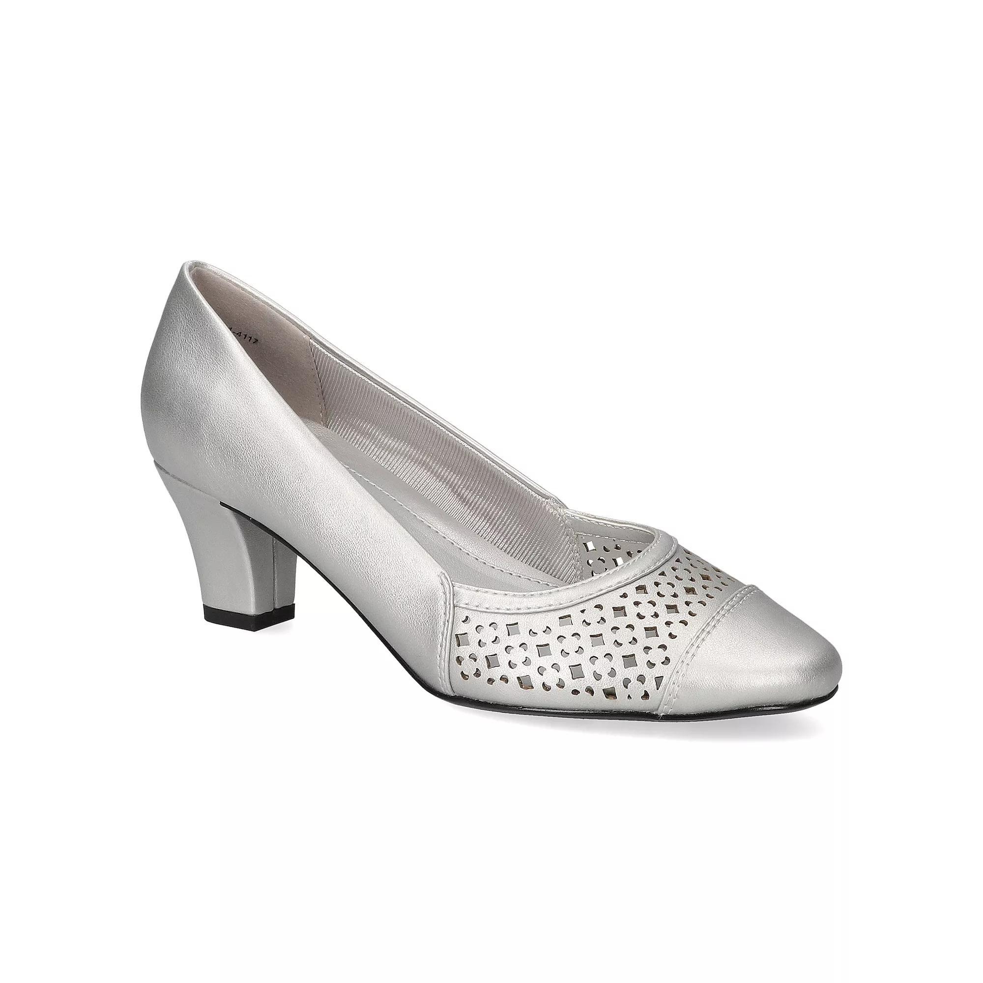 Easy Street Neva Women's Comfort Pumps, Size: 9 XW, Silver Product Image