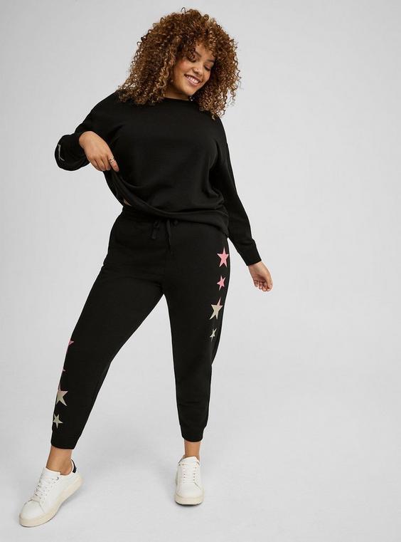 Pull-On Jogger Fleece Mid Rise Pant Product Image