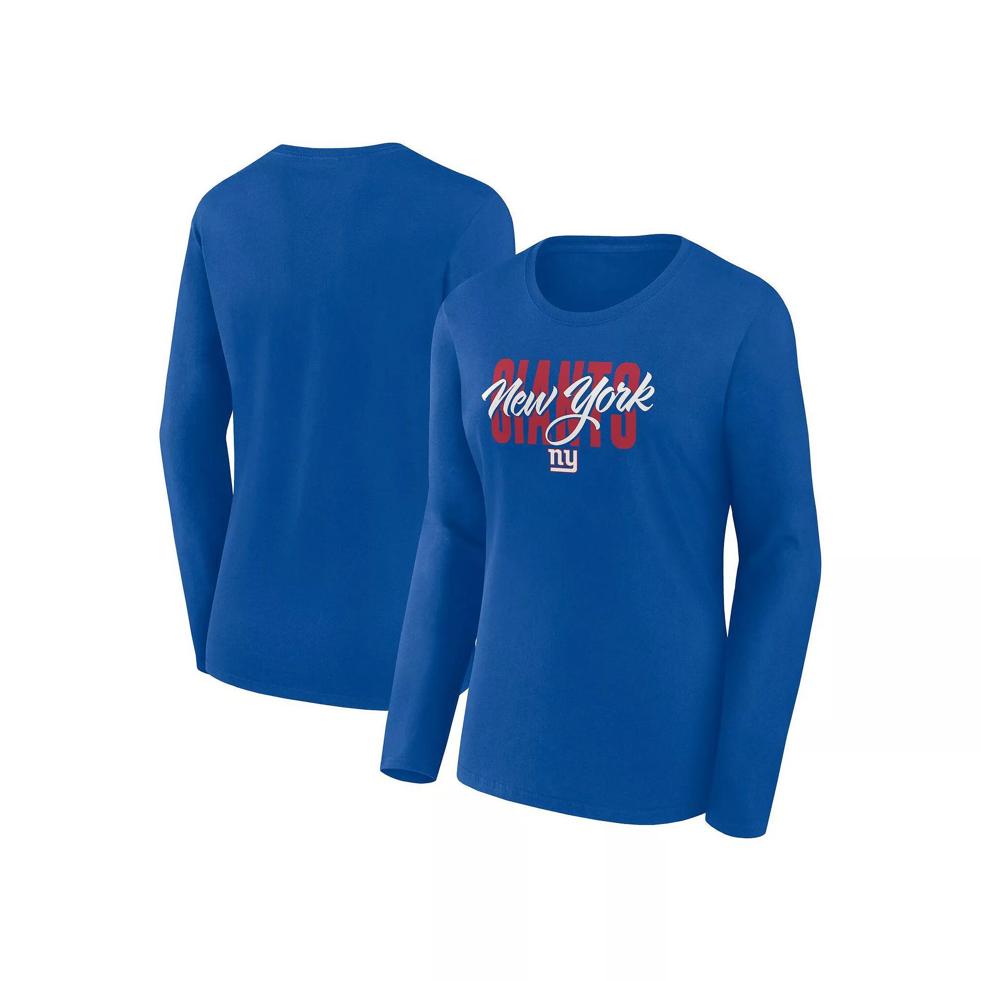 Women's Royal Indianapolis Colts Grip Long Sleeve T-Shirt, Size: 2XL, Blue Product Image