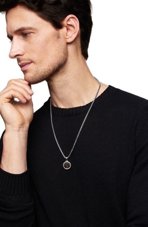 Mens Tree of Life Amulet in Sterling Silver with Bronze, 22.8mm Product Image