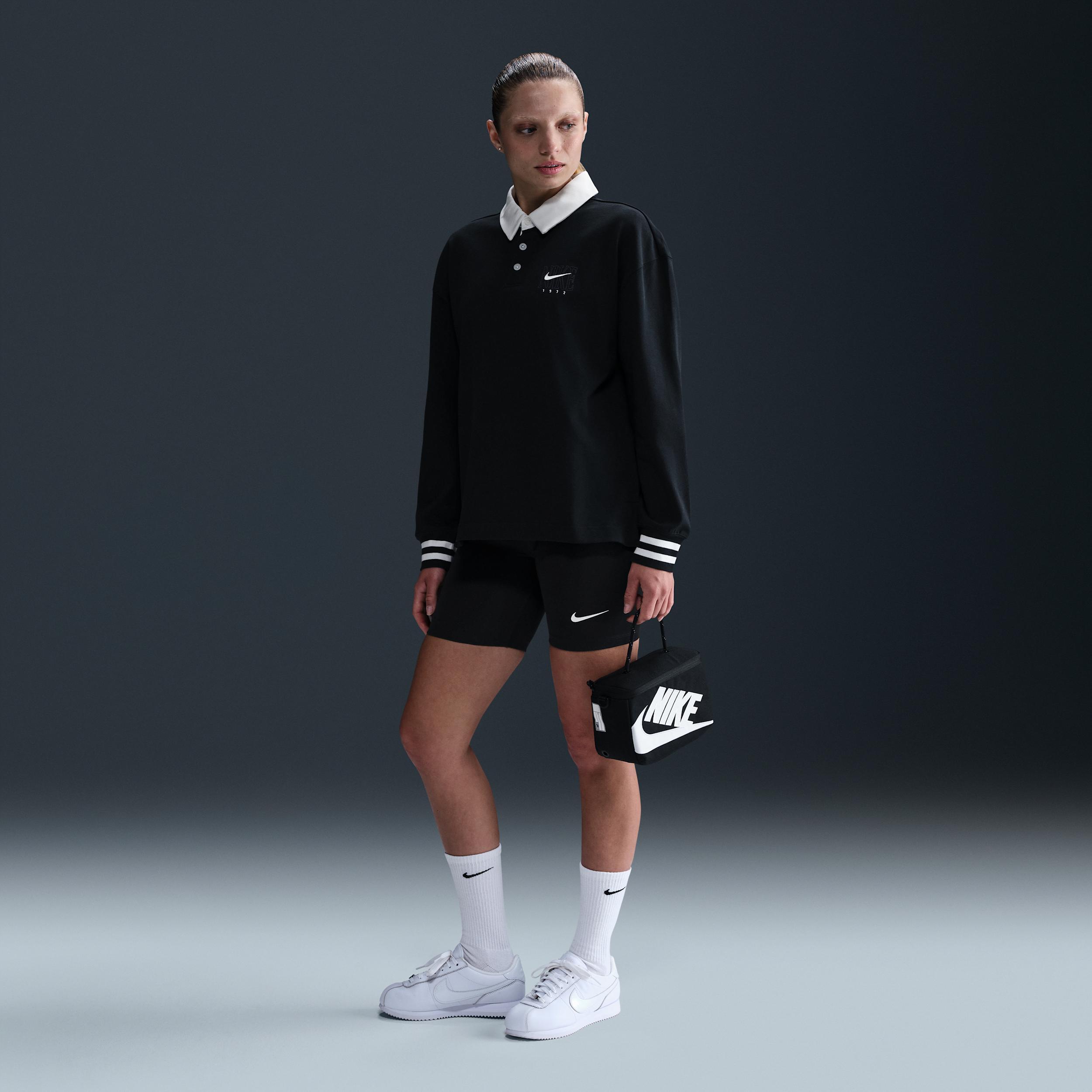 Nike Sportswear Essential Women's Oversized Long-Sleeve Polo Product Image